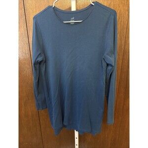 J. Jill Long Sleeve Tunic Top in Blue